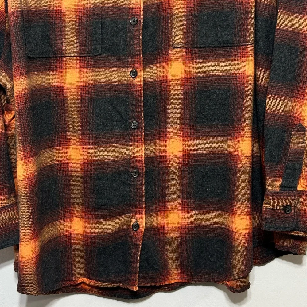 Old Navy Plaid Flannel Boyfriend Shirt Taylor Swift Evermore Womens Size XXL - Picture 6 of 11